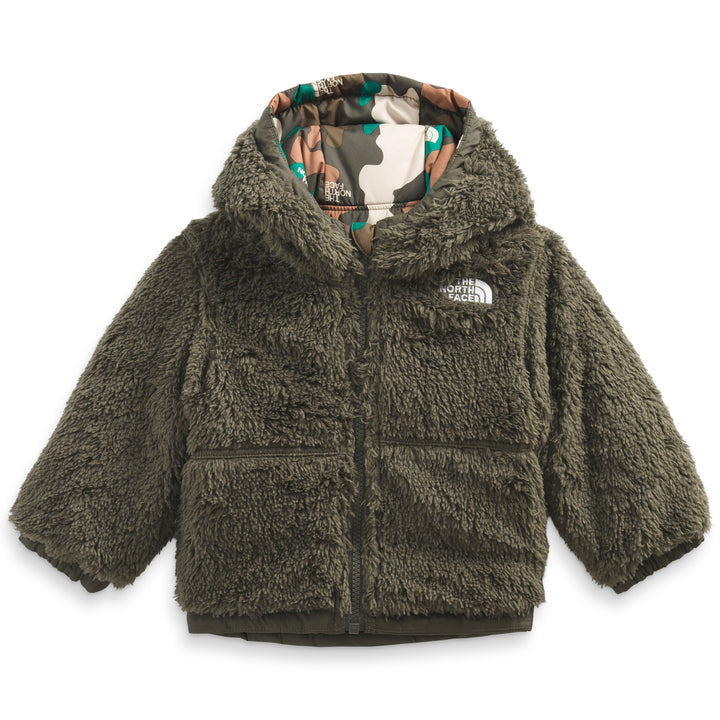 The North Face Reversible Mount Chimbo Full Zip Hooded Jacket - Infants' New Taupe Green