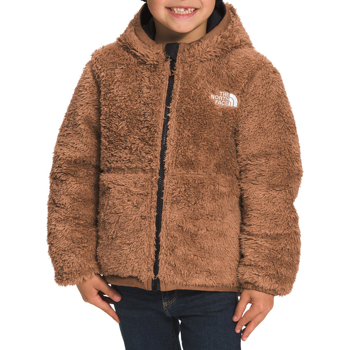 The North Face Reversible Mount Chimbo Full Zip Hooded Jacket - Toddlers' Toasted Brown
