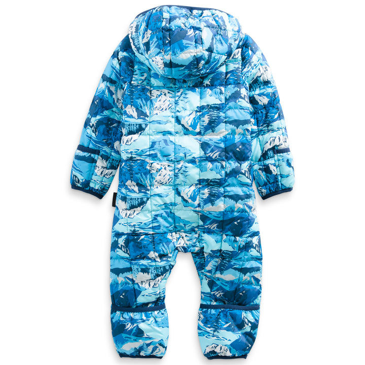 The North Face ThermoBall™ One Piece - Infants' Acoustic Blue Snow Peak Mountains Print