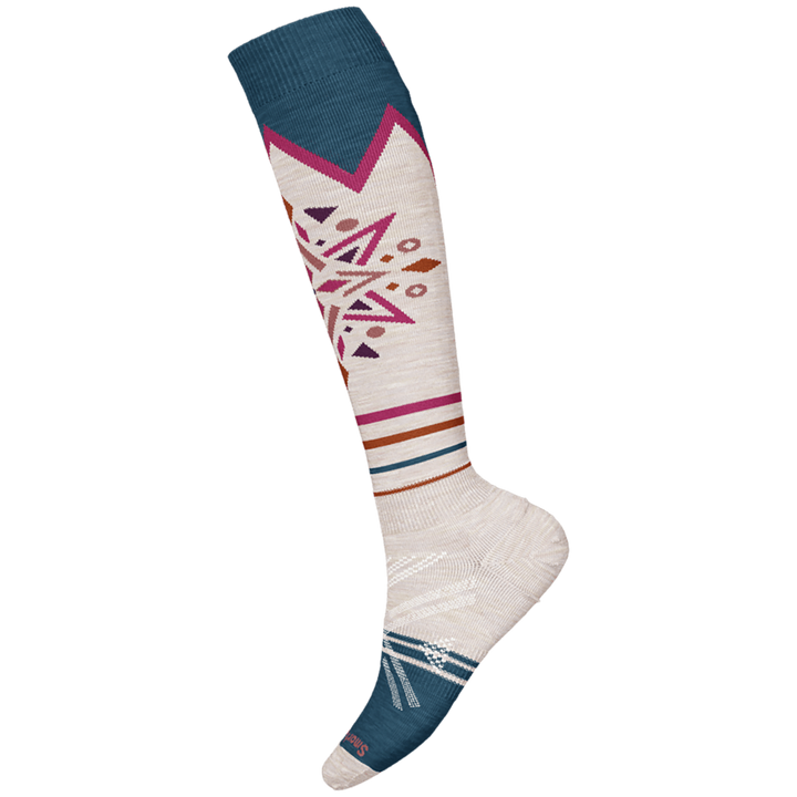 Smartwool Full Cushion Mountain Snowflake OTC Socks - Women's Moonbeam