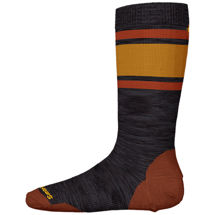 Smartwool Wintersport Full Cushion Stripe OTC Socks - Kids' Charcoal