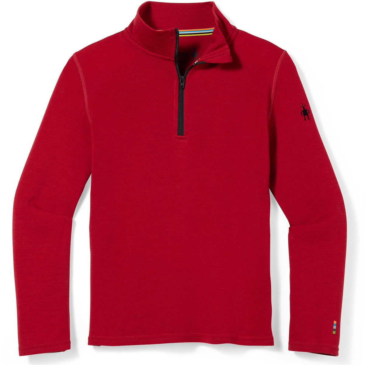 Smartwool Merino 250 Baselayer Zip Top - Kids' Rhythmic Red