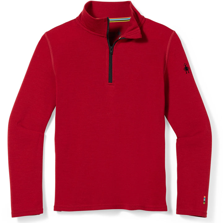 Smartwool Merino 250 Baselayer Zip Top - Kids' Rhythmic Red