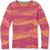 Smartwool Merino 250 Base Layer Pattern Crew Top - Kids' Sunset Coral Mountain Scape