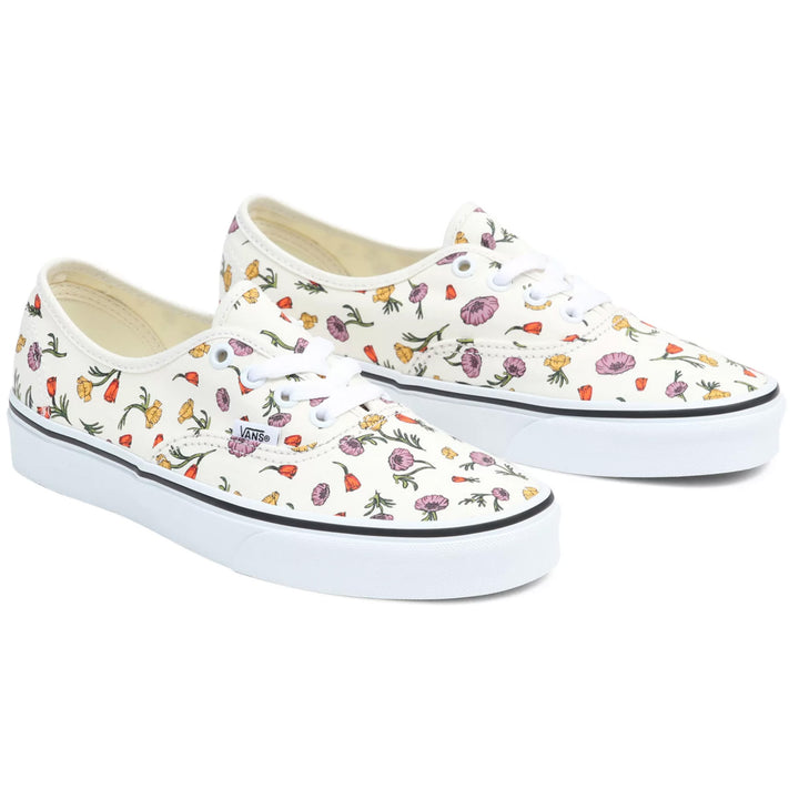 Vans Authentic Shoes - Women's Poppy Floral Cream