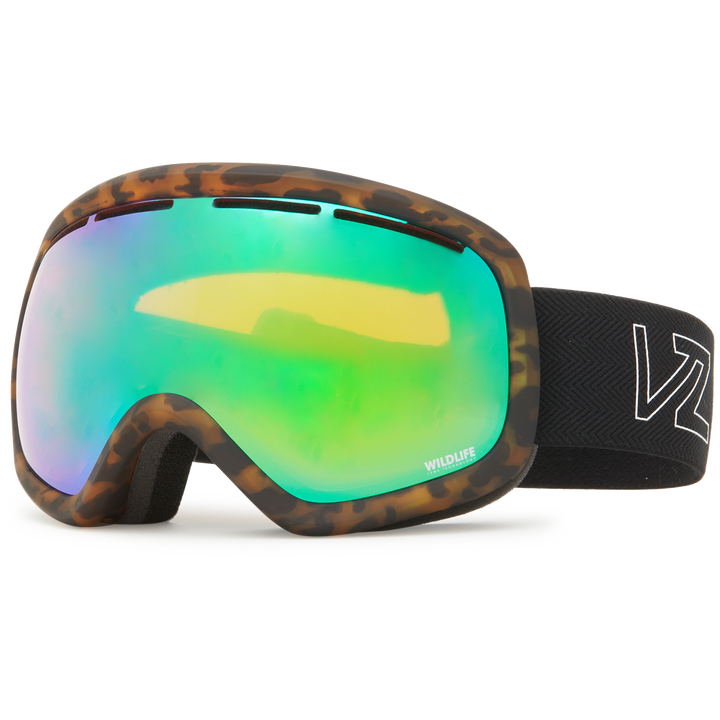 Von Zipper Skylab Goggles Tortoise/Green Chrome+WL Low Light