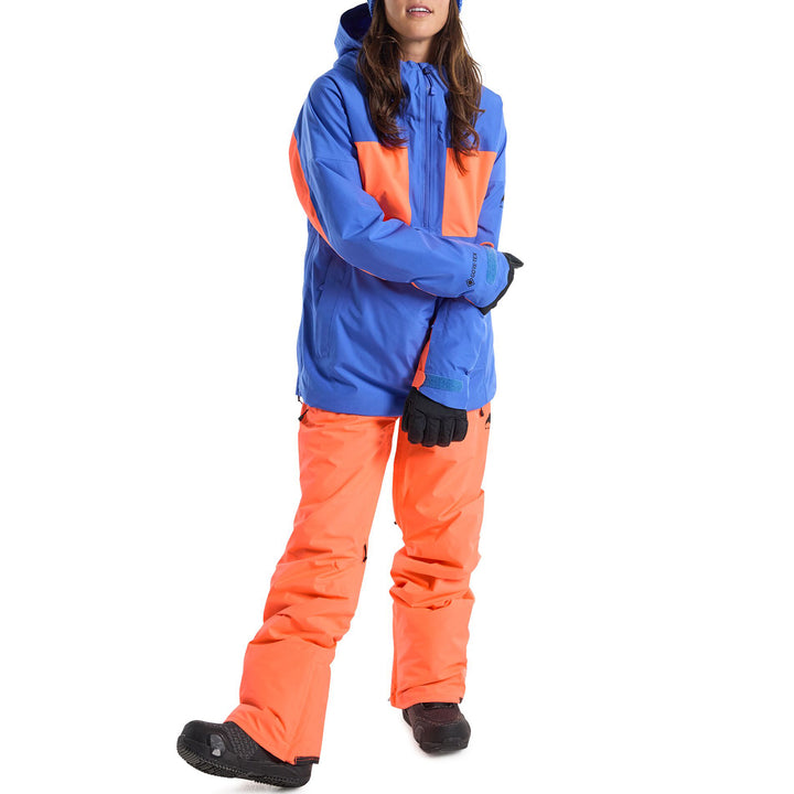 Burton GORE-TEX Pillowline Anorak Jacket - Women's Amparo Blue/Tetra Orange