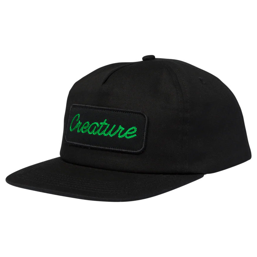 Creature Transmission 2 Snapback Mid Profile Black OS Baseball Hat Black
