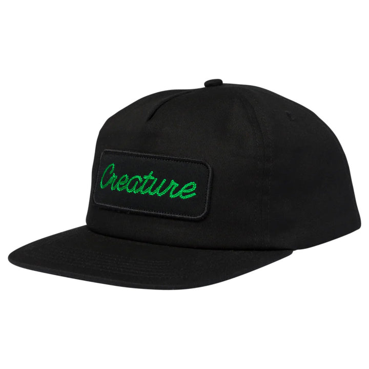 Creature Transmission 2 Snapback Mid Profile Black OS Baseball Hat Black