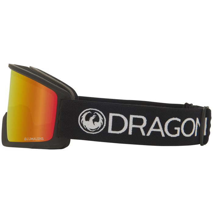 Dragon DX3 OTG Low Bridge Fit Goggles Black/LumaLensRedIon