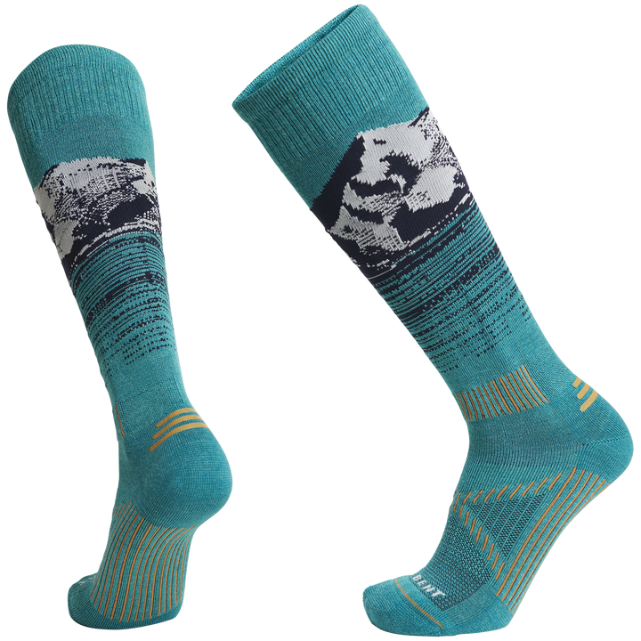Le Bent Elyse Saugstad Pro Series Socks - Women's Teal
