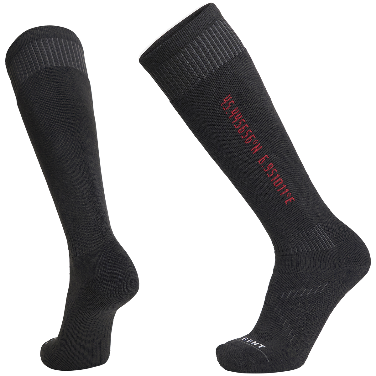 Le Bent Core Full Cushion Snow Socks Black