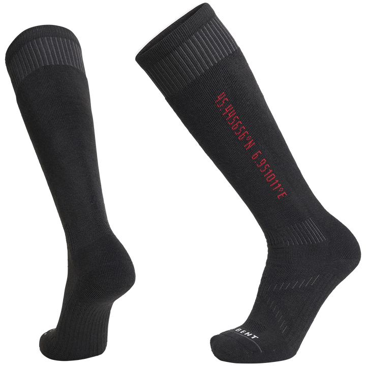 Le Bent Core Full Cushion Snow Socks Black