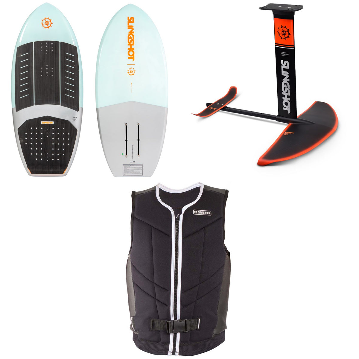 Slingshot Hover Glide FSurf V3 Foil Package + Team V8 Vest 2022