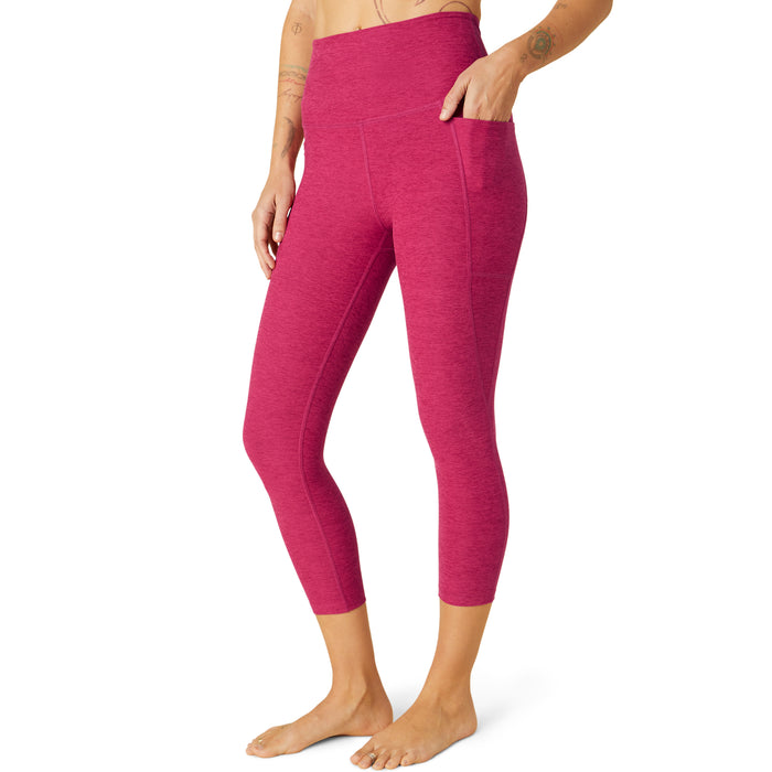 Beyond Yoga Spacedye Out Of Pocket High Waisted Capri Leggings - Women's Dragonfruit-Sangria