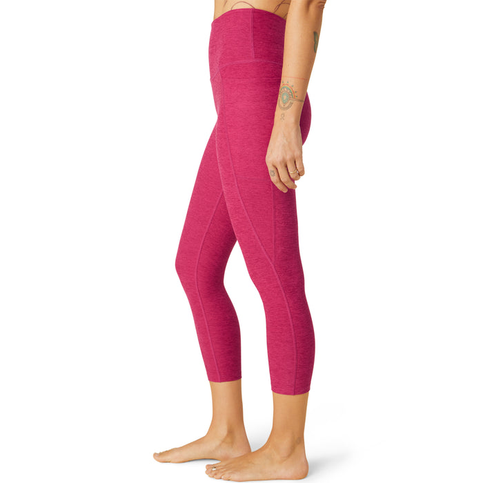 Beyond Yoga Spacedye Out Of Pocket High Waisted Capri Leggings - Women's Dragonfruit-Sangria