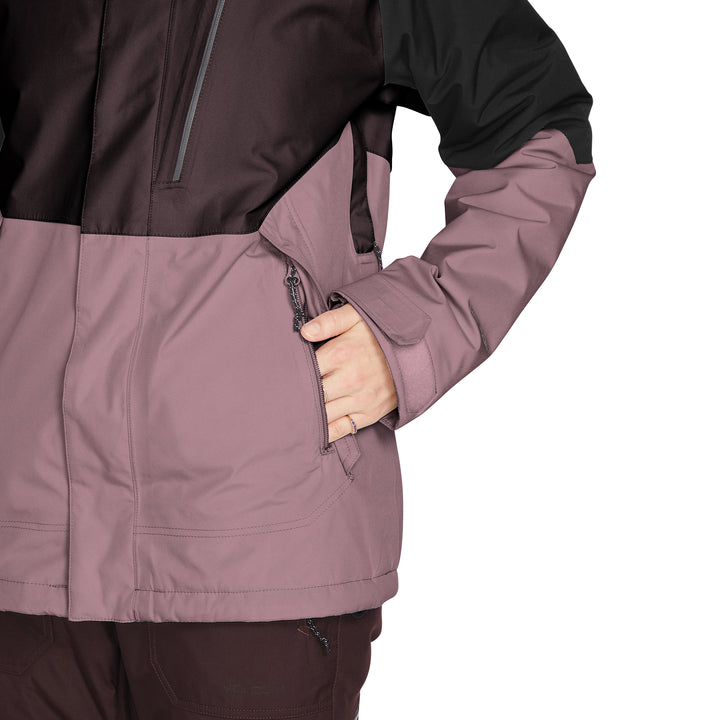 Volcom Aris Insulated GORE-TEX Jacket - Women's Black Plum