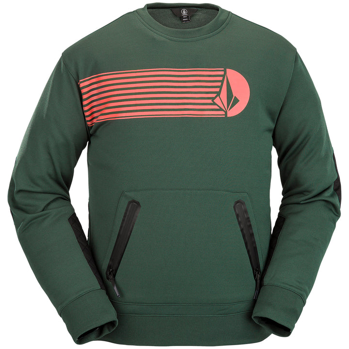 Volcom Let It Storm Crew Fleece - Men's Military