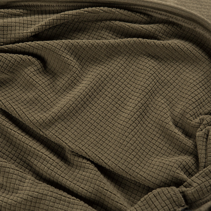Volcom Waffle Backed Crew Fleece - Men's Dark Teak