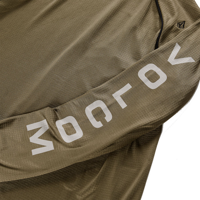 Volcom Waffle Backed Crew Fleece - Men's Dark Teak