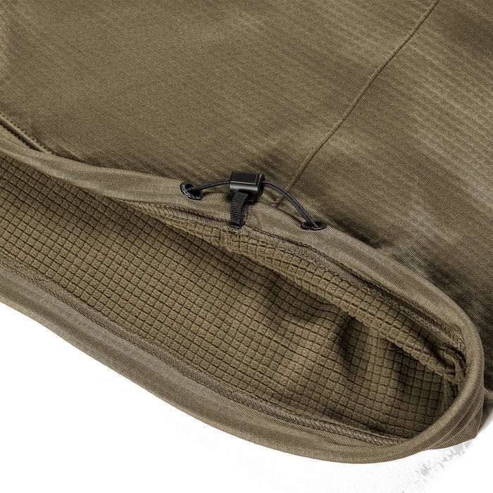 Volcom Waffle Backed Crew Fleece - Men's Dark Teak