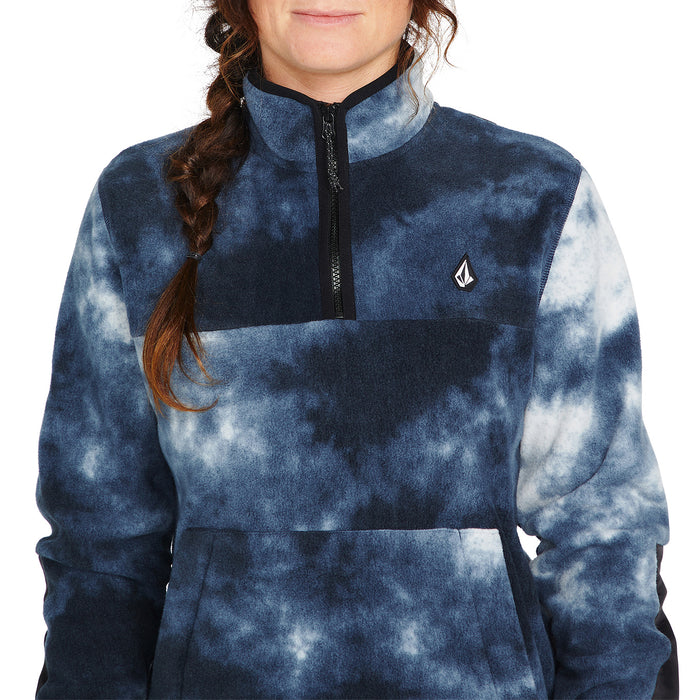 Volcom Polar Fleece Pullover - Women's Storm Tie-Dye