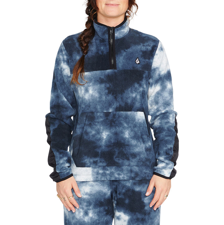 Volcom Polar Fleece Pullover - Women's Storm Tie-Dye