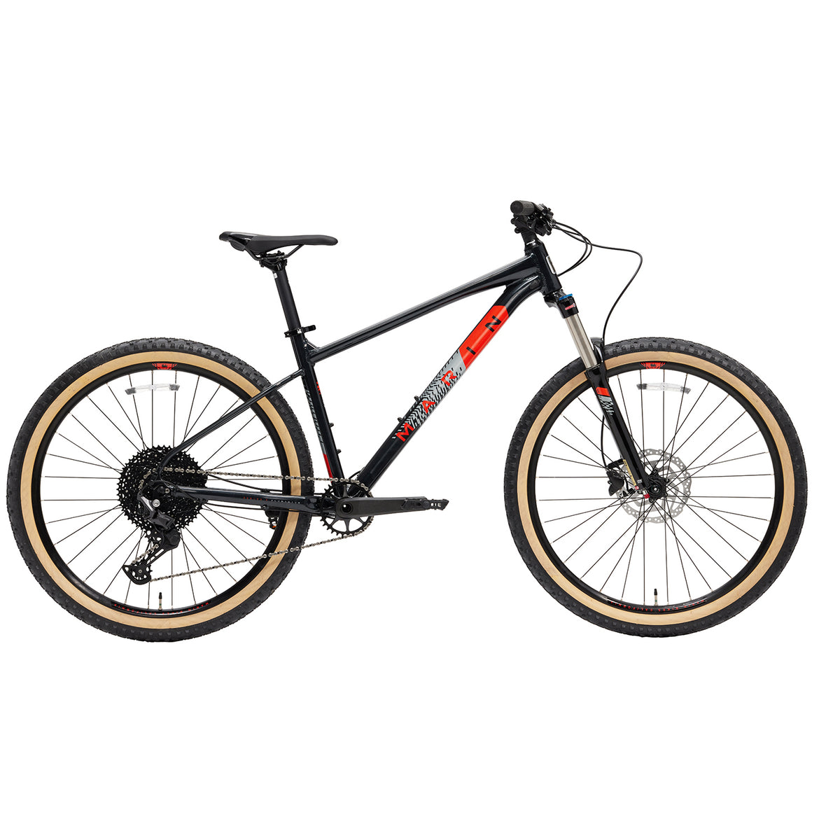 Marin Bobcat Trail 5 Complete Mountain Bike 2022 Gloss Black/Orange/Silver