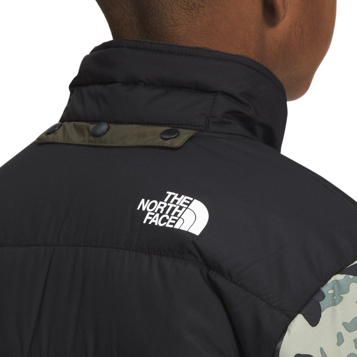 The North Face Printed Reversible Mount Chimbo Full Zip Hooded Jacket - Boys' New Taupe Green Never Stop Camo Print