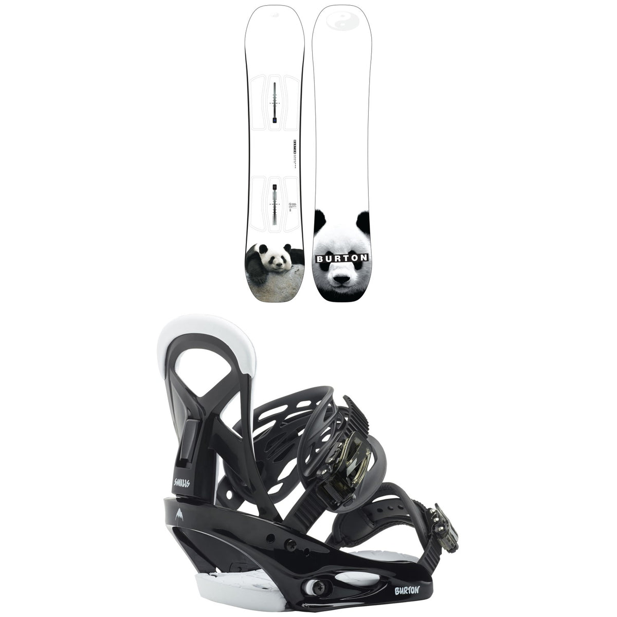 Burton Process Smalls Snowboard + Mission Smalls Snowboard Bindings - Kids' 2023