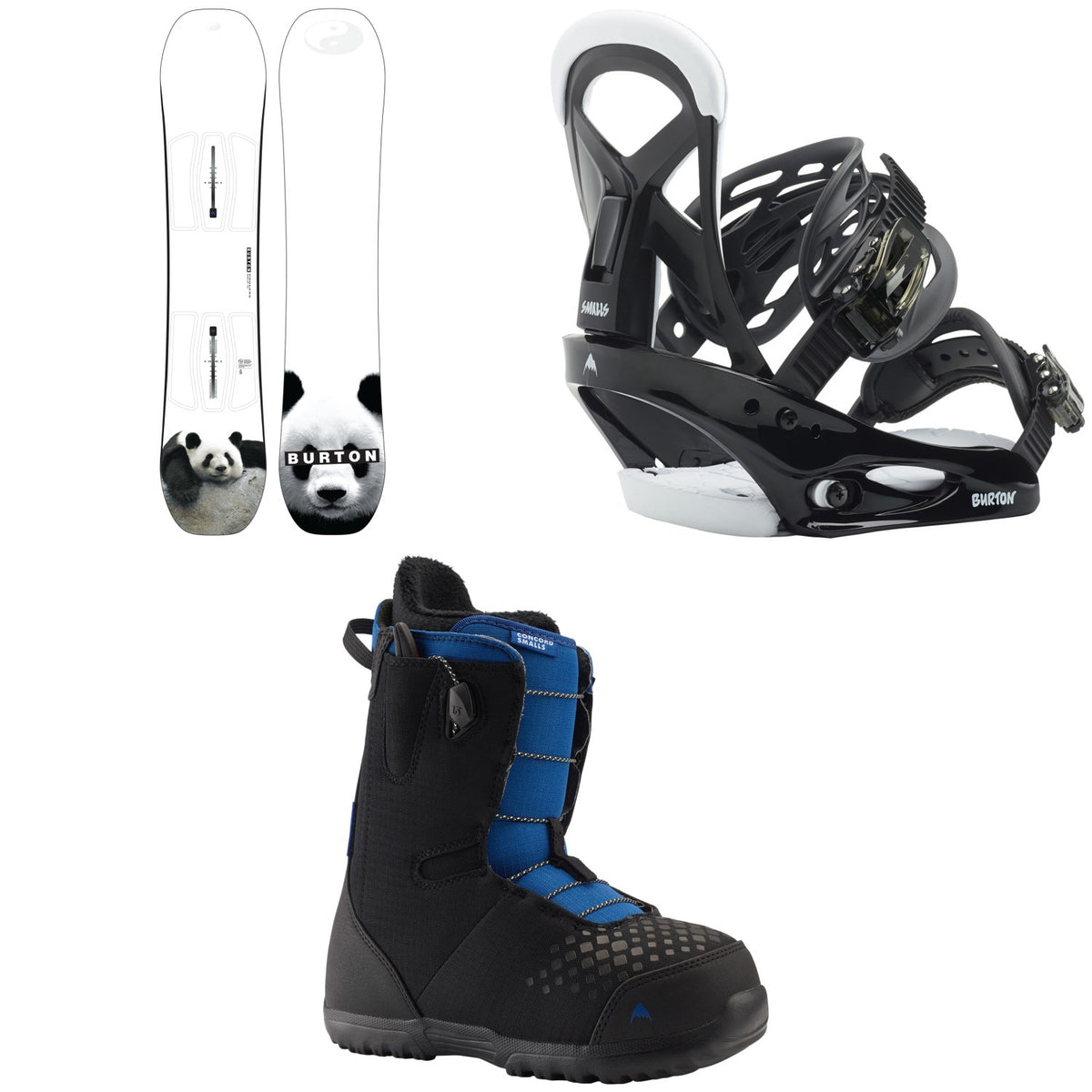 Burton Process Smalls Snowboard + Mission Smalls Snowboard Bindings + Concord Smalls Snowboard Boots - Kids' 2023