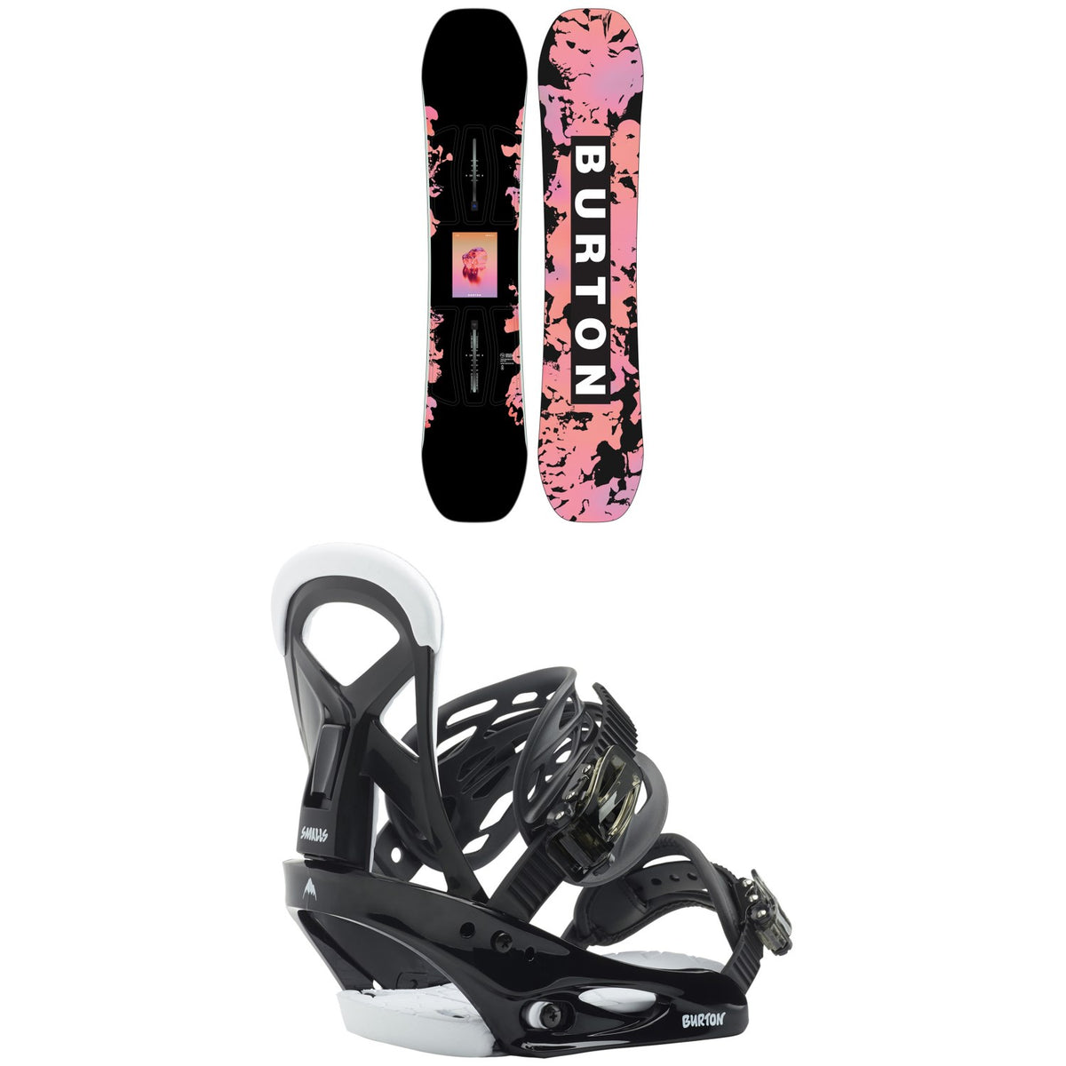 Burton Yeasayer Smalls Snowboard + Mission Smalls Snowboard Bindings - Kids' 2023