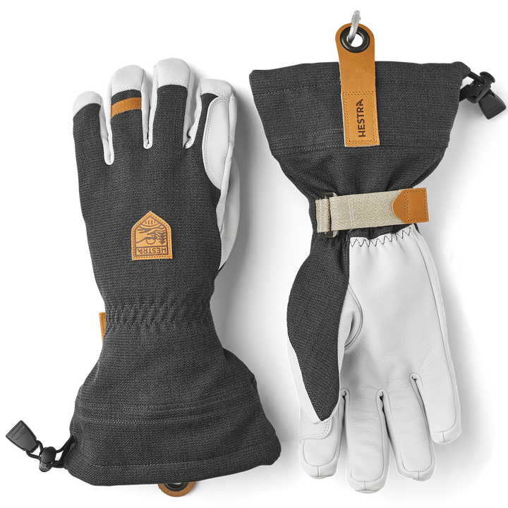 Hestra Army Leather Patrol Gauntlet Gloves Charcoal