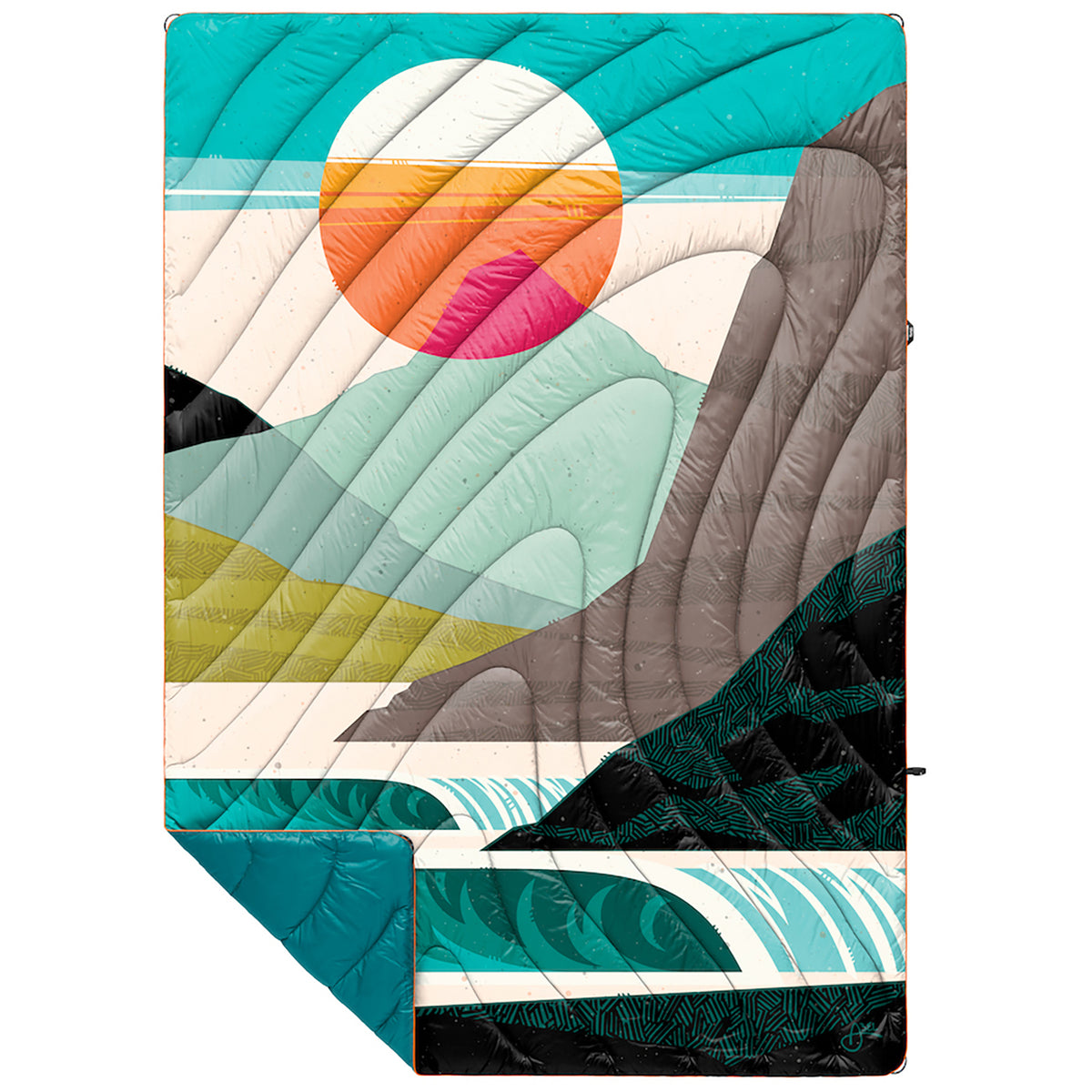 Rumpl Original Puffy Blanket - Erik Abel Salty Mountain Air
