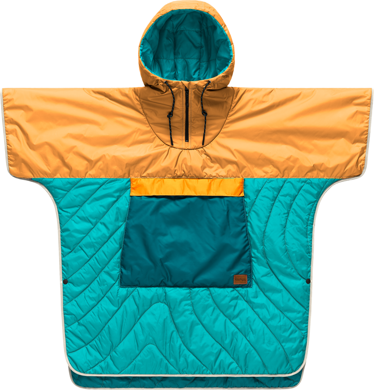 Rumpl Original Puffy Poncho Newport Color Block S/M