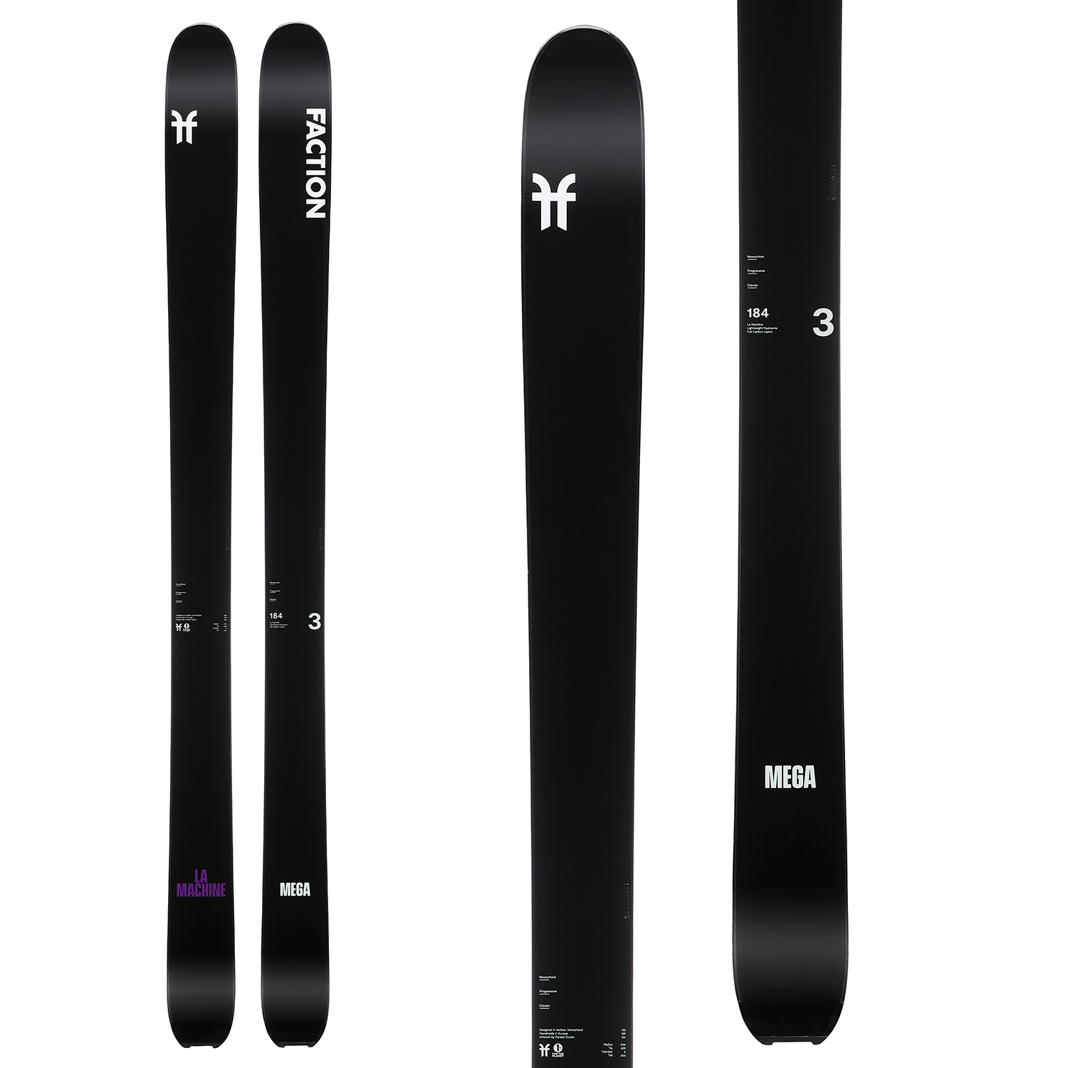 スキー FACTION La Machine 3 184 Faction La Machine 3 Mega Skis 2026 – evo