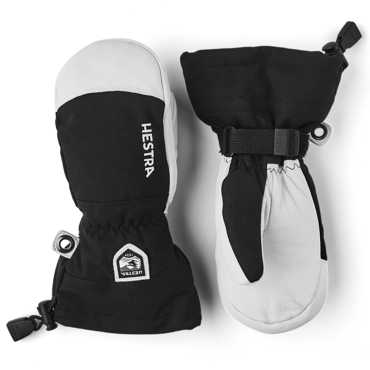 Hestra Army Leather Heli Ski Jr. Mittens - Kids' Black