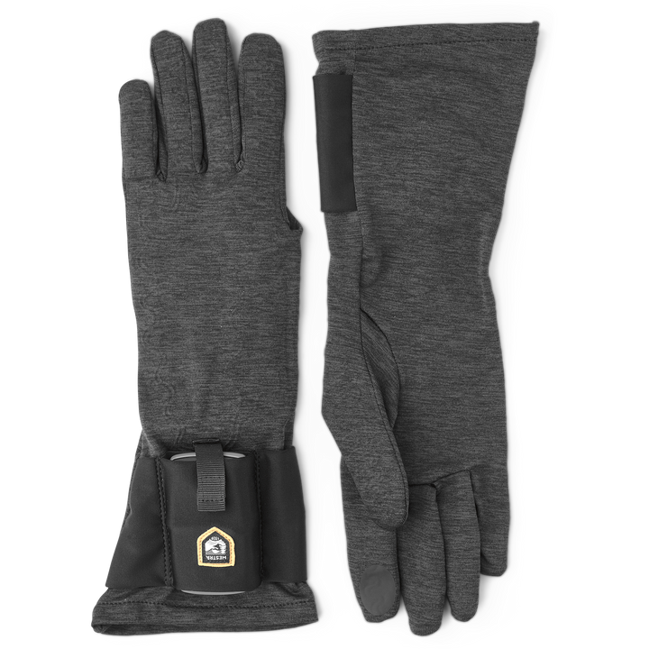 Hestra Tactility Heat Liner Gloves Charcoal