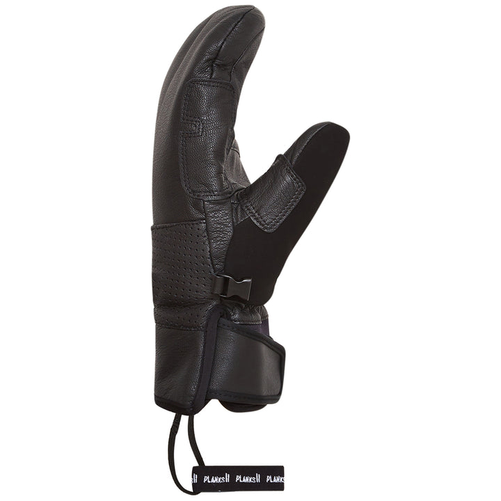 Planks Hunter Leather Mitt Black