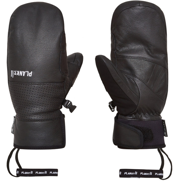 Planks Hunter Leather Mitt Black