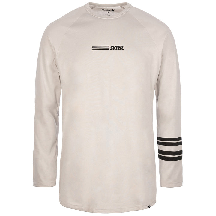 Planks Skier Long-Sleeve T-Shirt - Men's Bone