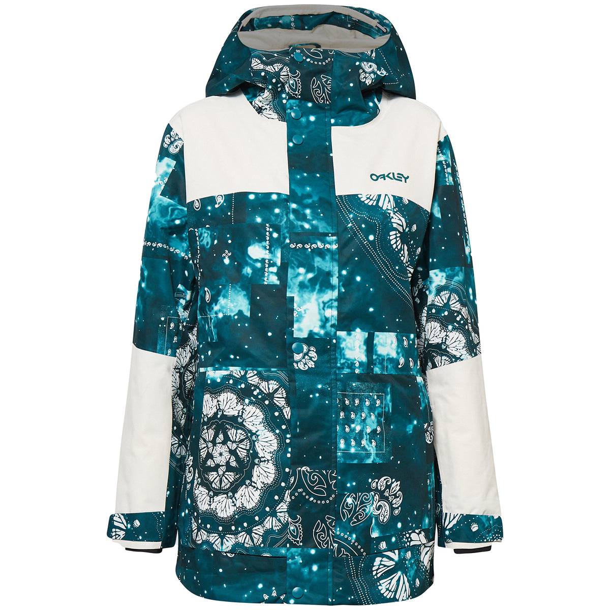 Oakley TC Aurora RC Insulated Jacket - Women's Green Bandana PT/White