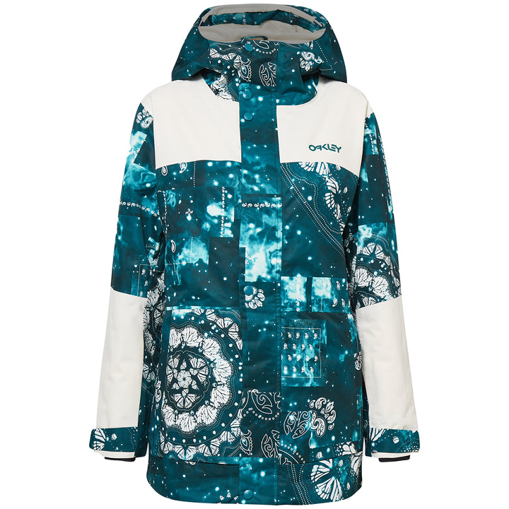 Oakley TC Aurora RC Insulated Jacket - Women's Green Bandana PT/White
