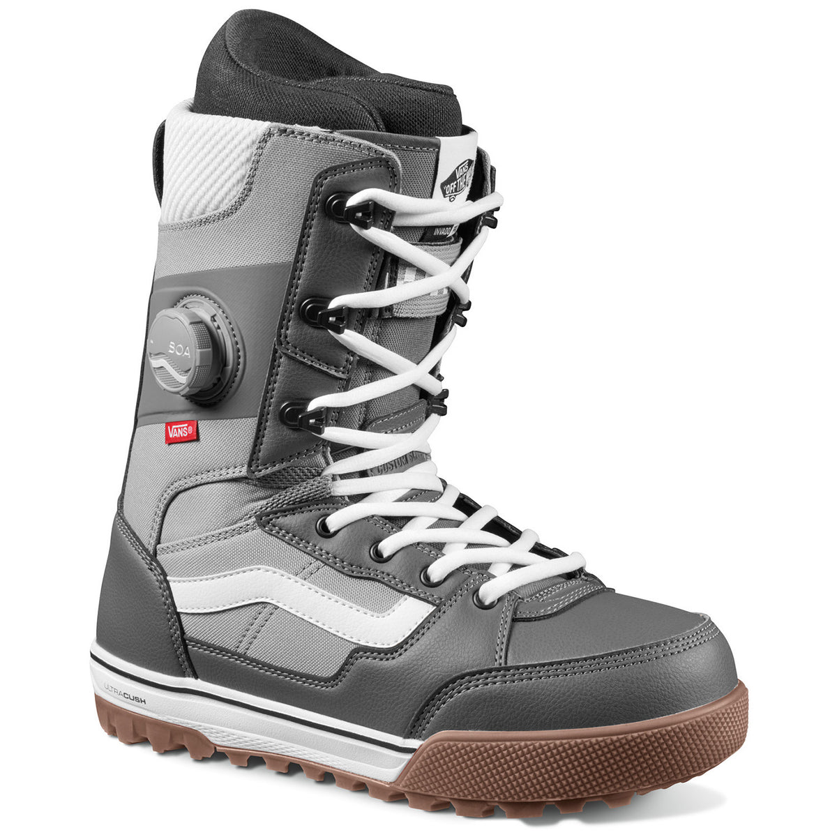 Vans Invado Pro Snowboard Boots 2023 Gray/White