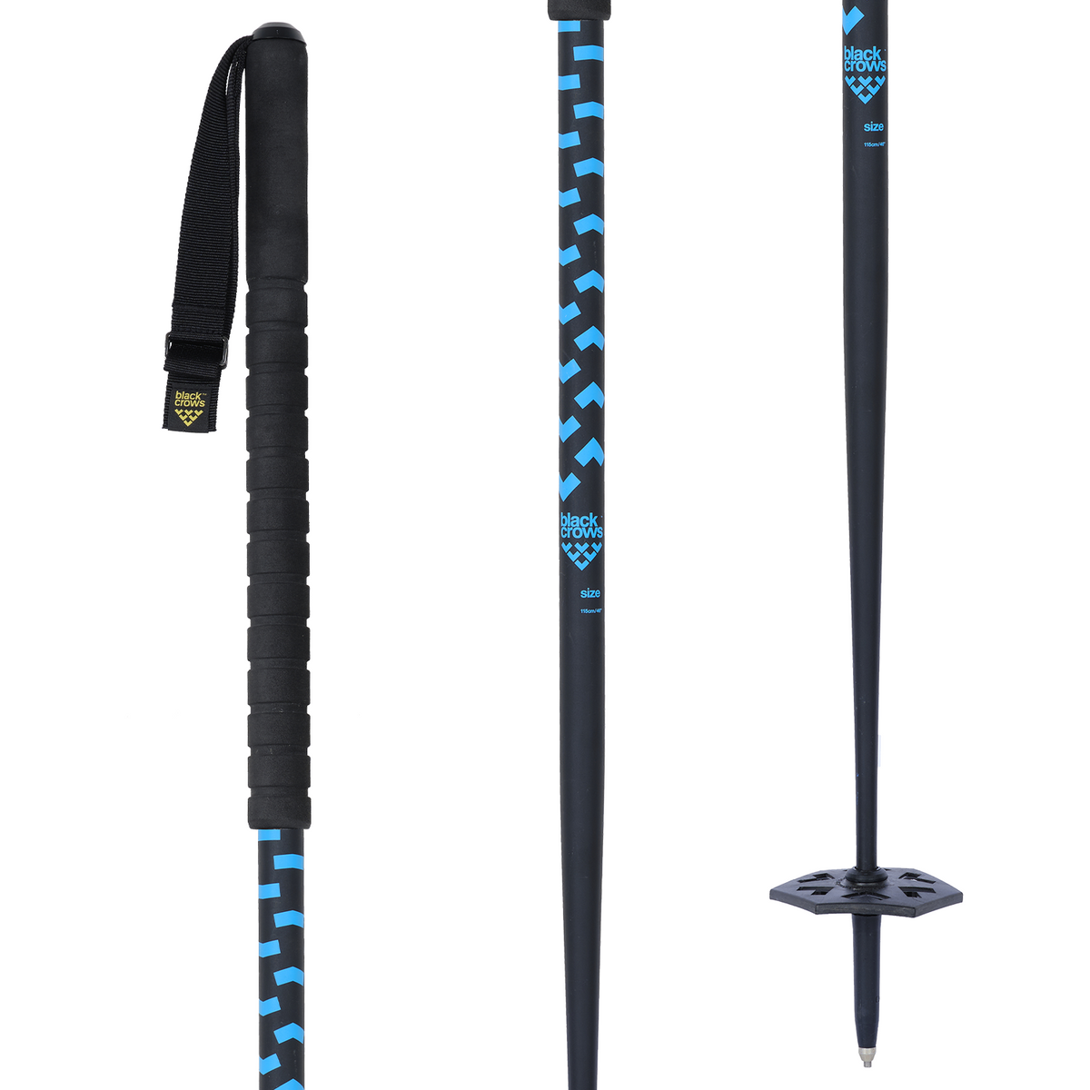 Black Crows Furtis Ski Poles 2023 Black/Blue