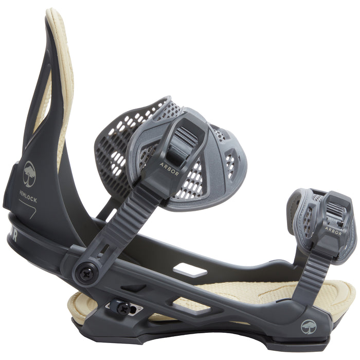 Arbor Hemlock LTD Snowboard Bindings 2023 Graphite