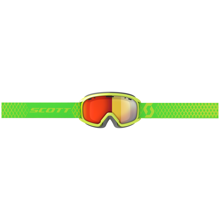 Scott Witty Jr. Chrome Goggles - Kids' High Viz Green/Enhancer Red Chrome