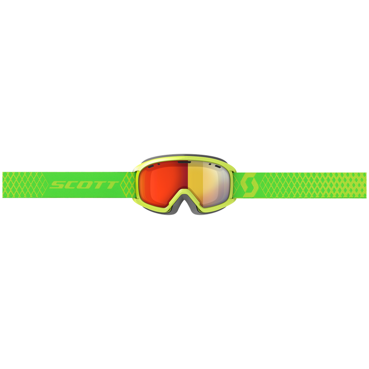 Scott Witty Jr. Chrome Goggles - Kids' High Viz Green/Enhancer Red Chrome