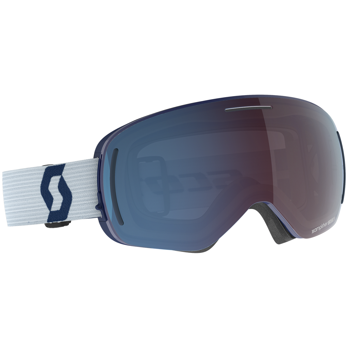 Scott LCG Evo Goggles Dark Blue/Light Grey/Enhancer Blue Chrome