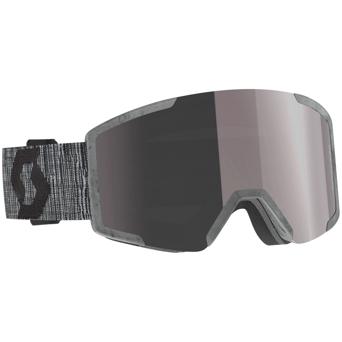 Scott Shield Recycled Goggles Raw Grey/Enhancer Silver Chrome